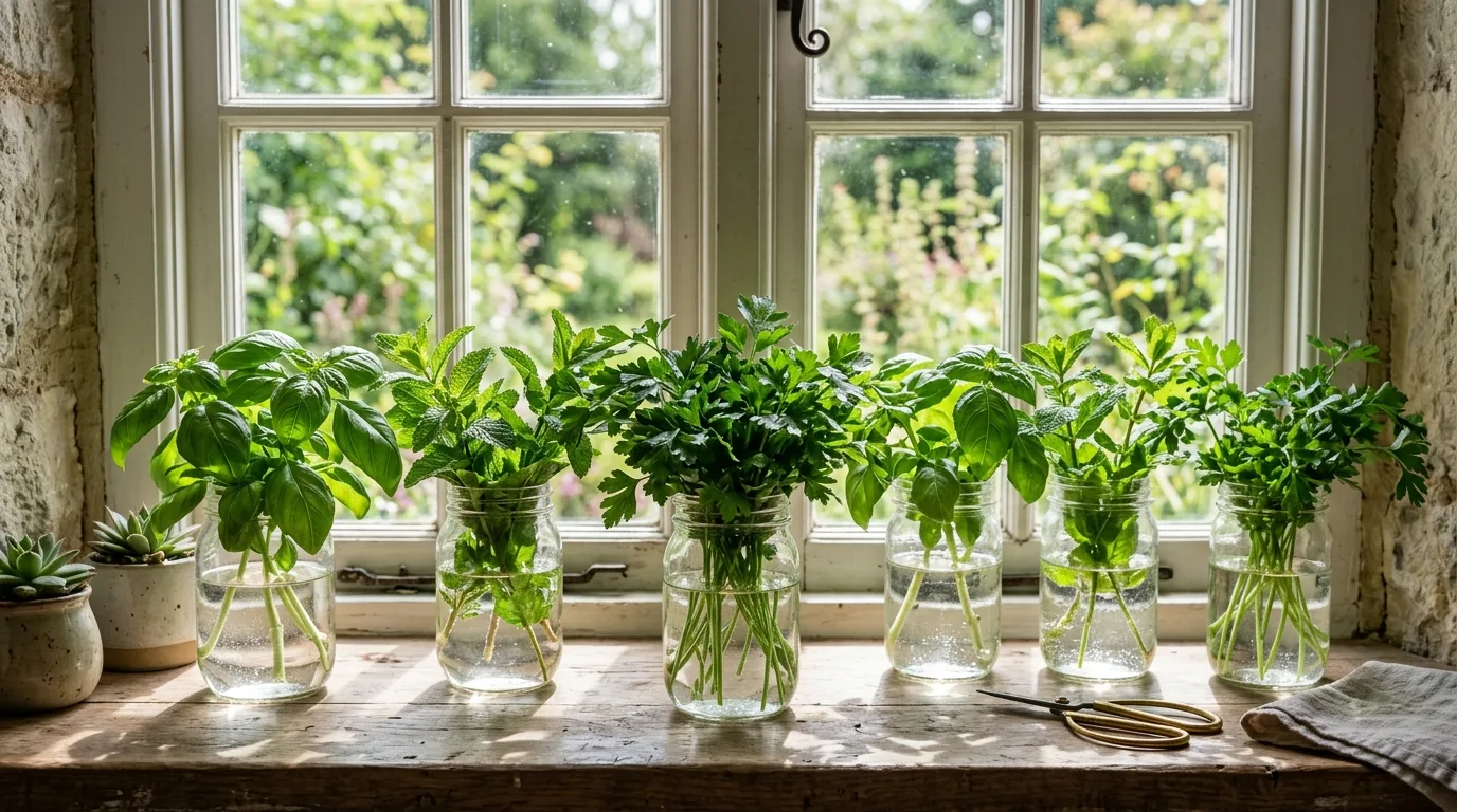 13 Indoor Herbs You Can Grow in Water Easily